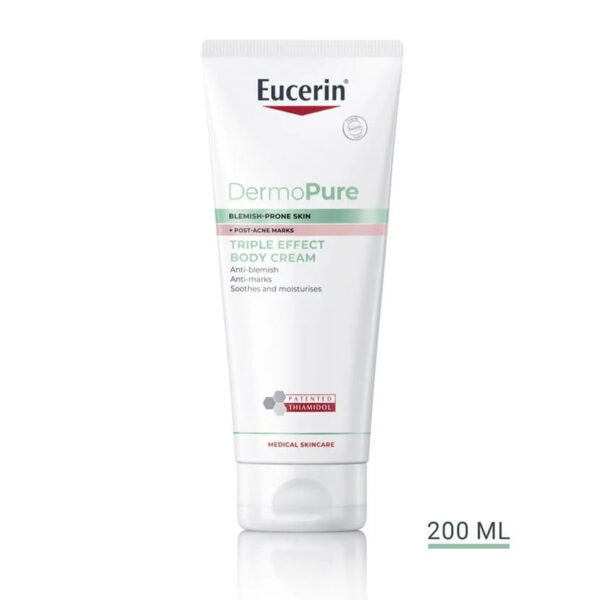 Eucerin Dermo Pure Creme Corporal Efeito Triplo 200ml