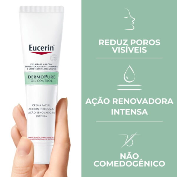 Eucerin Dermo Pure Gel Creme Ação Renovadora Intensa 40ml - Image 2